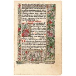 Printed page from a Book of Hours.