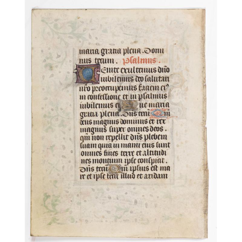 Leaf from a French (Paris) book of hours.