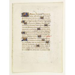 Leaf from a Flemish prayerbook.