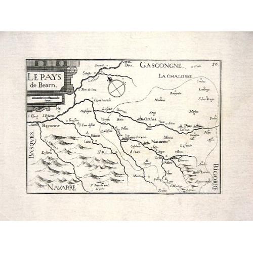 Old map image download for LE PAYS DE BEARN