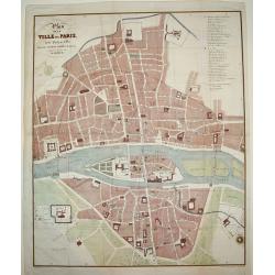 Plan de la Ville de Paris, sous Phillipe de Bel...
