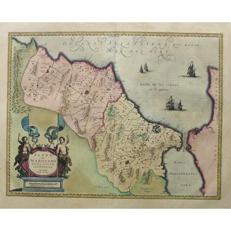 Fezzae et Marocchi Regna Africae Celeberrima describebat Abrah : Ortelius