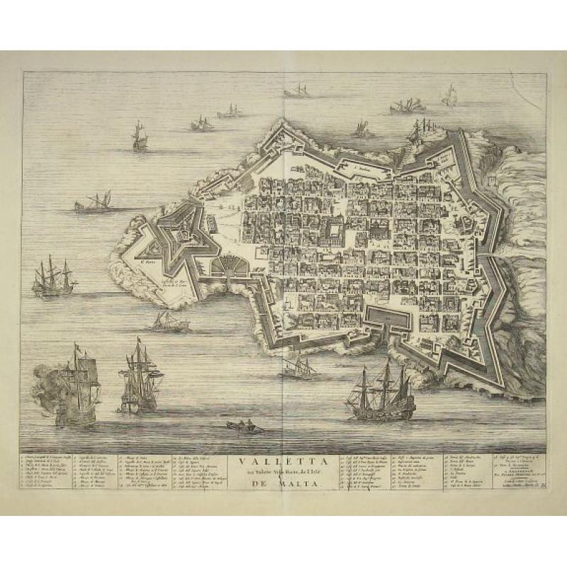 Valleta ou Valet Ville Forte de l'Isle De Malta