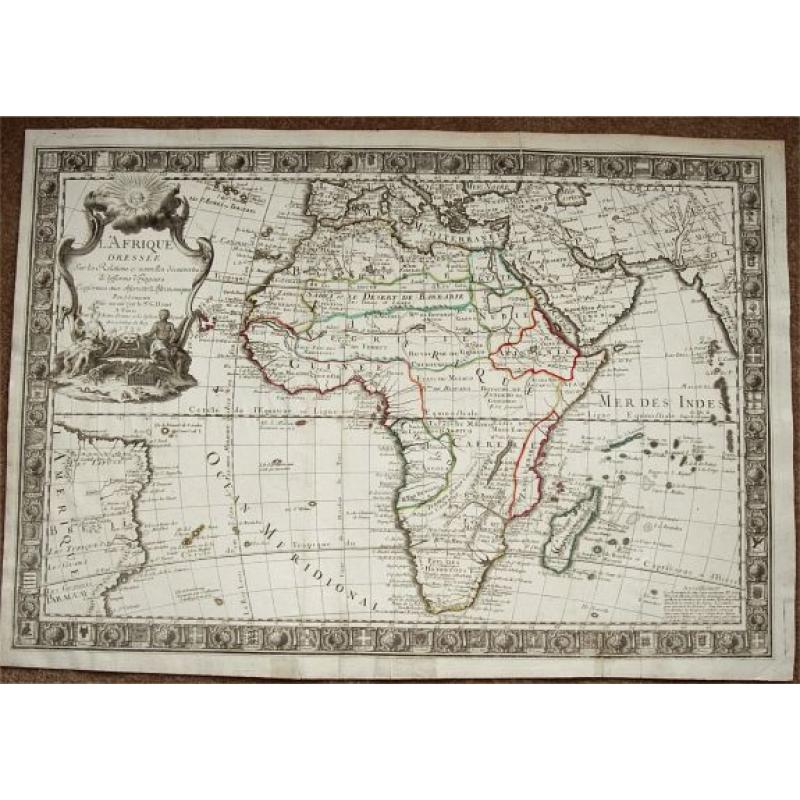 L'Afrique. Dressé Sur les Relations et nouvelles decouvertes de differens Vogageurs... 