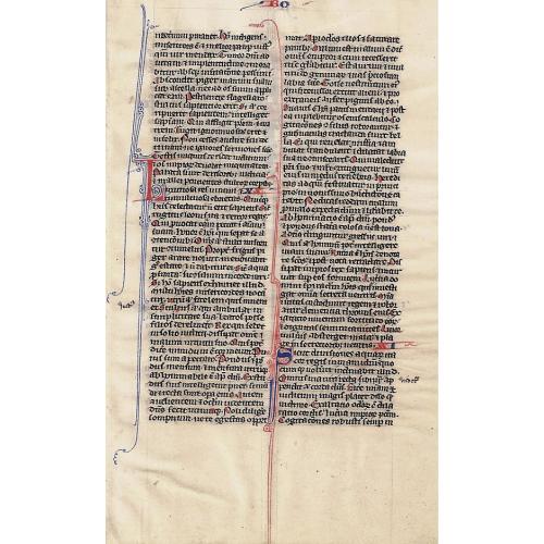 13 century French Bible page