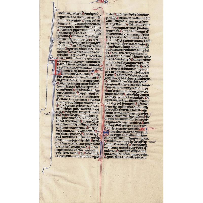 13 century French Bible page