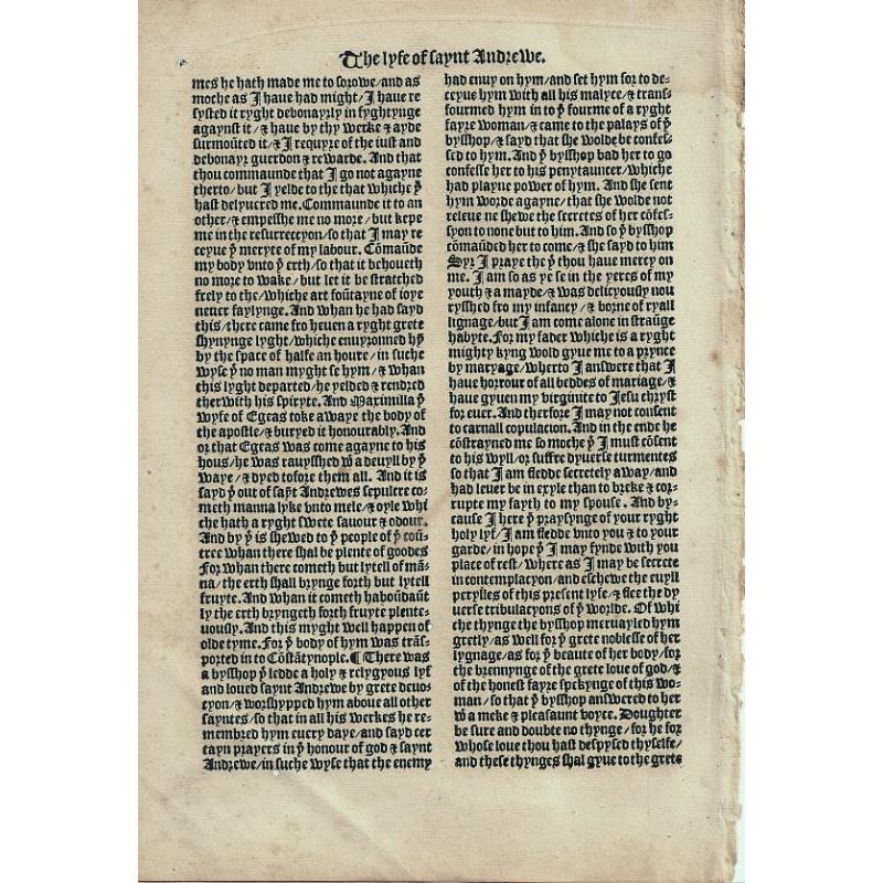 The Golden Legend (in English) circa 1527