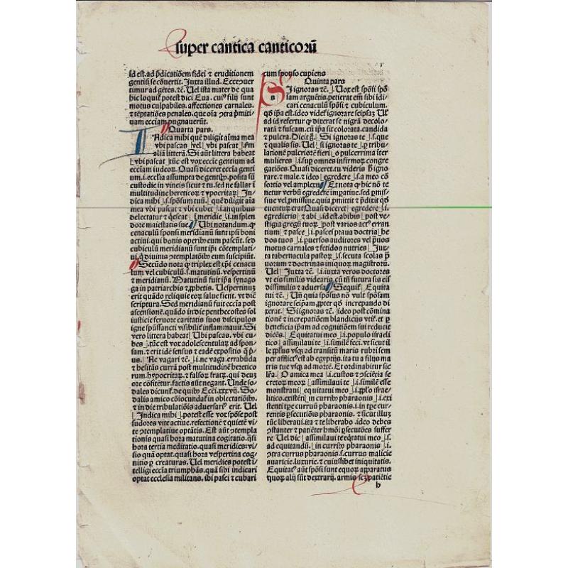 Bible page Cantica 1490