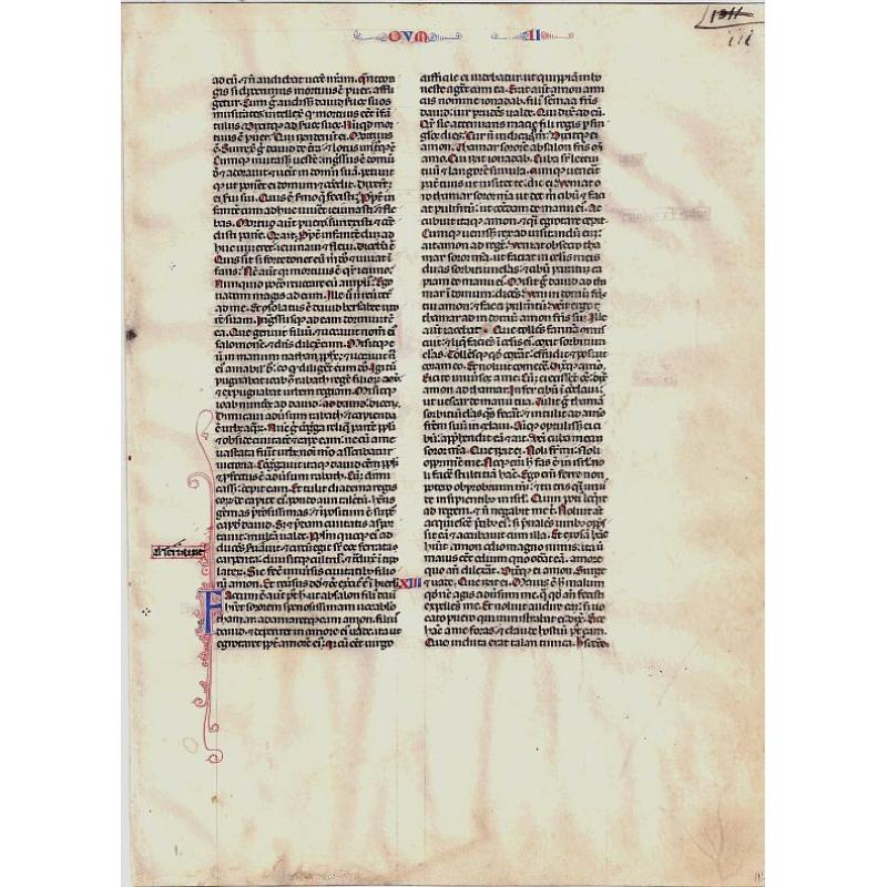French Bible Page ca 1280
