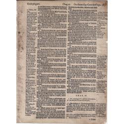 Bible leaf Jeremiah 1480
