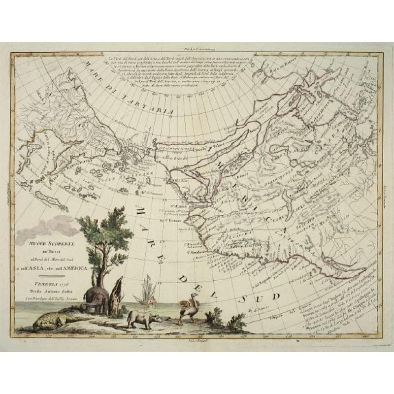 Nouve Scoperte de' Russi al Nord Del Mare del Sud si nell' Asia, che nell' America.