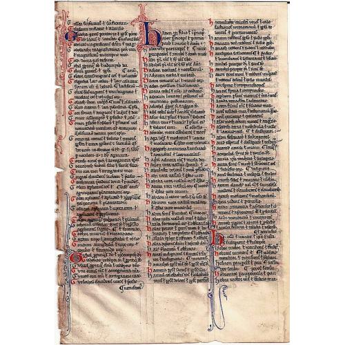 Bible Page 13th Century