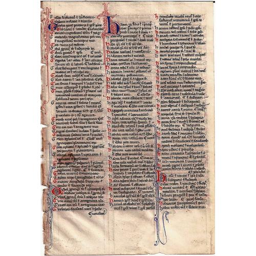 Bible Page 13th Century