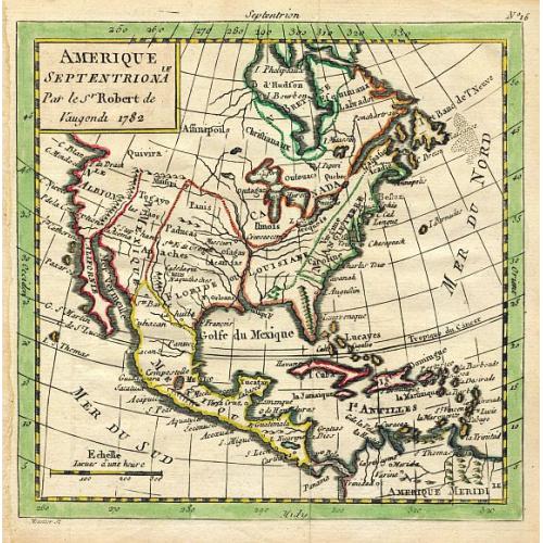 Old map image download for Amerique Septentrionale