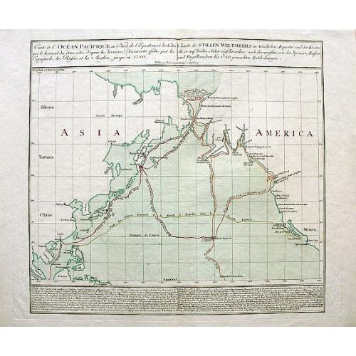 Old map image download for Carte de l'Océan Pacifique au Nord de l'Equateur.../Charte des Stillen Weltmeers...