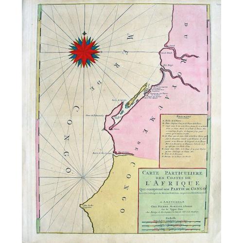 Old map image download for Carte Particuliere des costes de l'Afrique qui comprend une partie de Congo