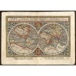 Orbis Terrae Compendiosa Descriptio ex ... Rumoldus Mercator ... Hieron: Porro redact