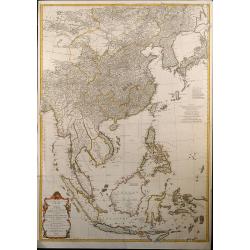 Seconde partie de la carte d'Asie contenant la Chine et partie de la Tartarie, l'Inde ... Sumatra, Java, Borneo, Moluques, Philippines et du Japon