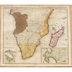 Carte de l'Afrique Méridionale, ou Pays entre la Ligne et le Cap de Bonne Espérance.