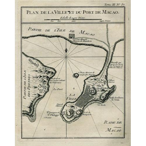 Old map image download for PLAN DE LA VILLE ET DU PORT DE MACAO