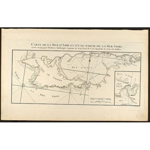 Old map image download for Carte de la Mer d\'Azof et d\'une Partie de la Mer Noire