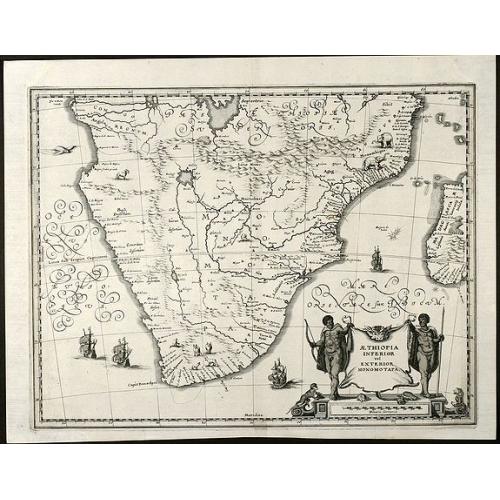 Old map image download for Aethiopia Inferior vel Exterior Monomotapa