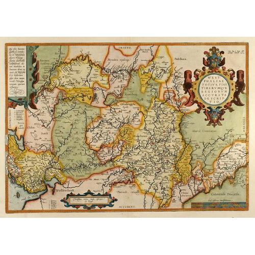 Old map image download for Westphaliae Totius, Finitimarumque Regionum Accurata Descriptio