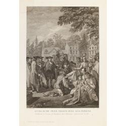 Image download for Guillaume Penn Traite avec les Indiens. Etablisant la Province de Pensilvanie dans l'Amerique Septenrionale en 1681.