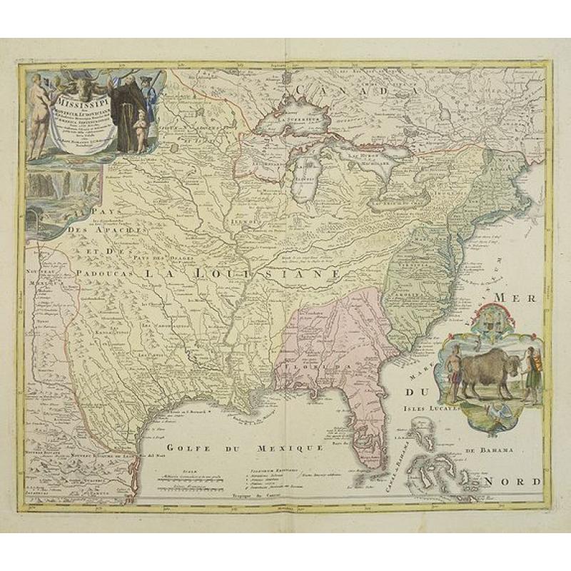 Amplissimae Regionis Mississipi,.. Provinciae Ludovicianae..