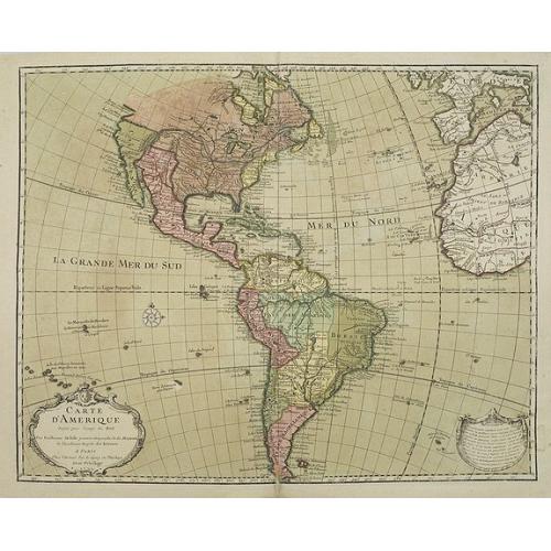 Old map image download for Carte D'Amerique..