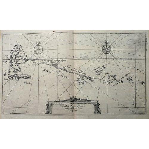 Old map image download for Beschreibung Novae Guineae, wie die von Wilhelm Schouten umbfahren.