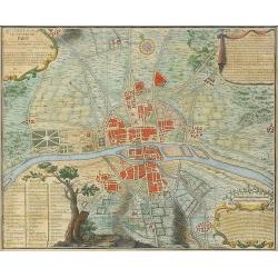 Quatrième plan de la ville de Paris son accroissement et l'etat ou elle êtoit sous le regne de Philipp Auguste...