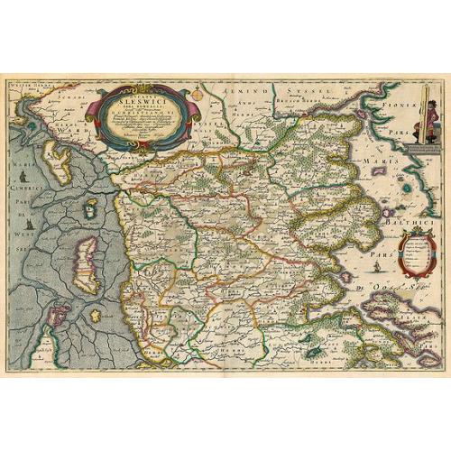 Old map image download for Ducatus Sleswici Pars Borealis.