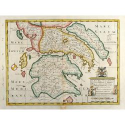 A New Map of the So. & Mid Parts of Antient Greece viz. Epirus, Hellas, or Graecia Propria, and Peloponnesus, together with Adjoyning Islands