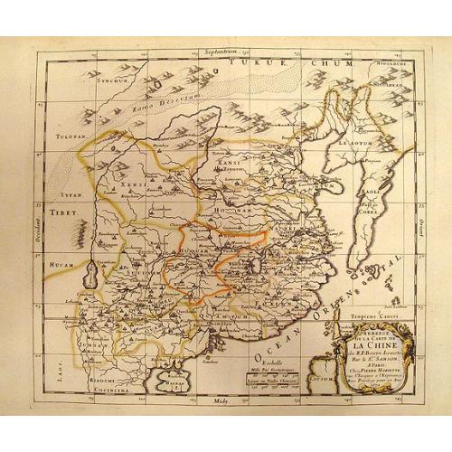 Old map image download for [ Set of 2 maps ] Abbregé de la Carte de la Chine du R.P. Martinius Jesuiste / du R.P. Bouyn Jesuiste.