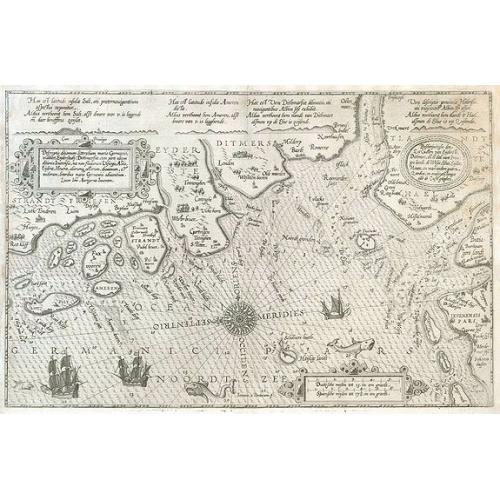 Old map image download for Beschrijvinghe der Zee Custen van Eiderste, Dithmers, en ee deel vant Fromges landt, ...