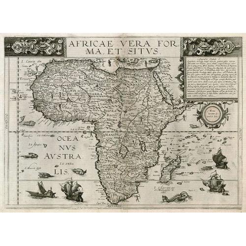 Old map image download for Africa Vera Forma, et Situs.