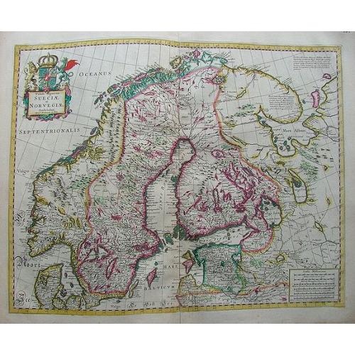 Old map image download for Tabula Regnorum Sueciae et Norvegiae.