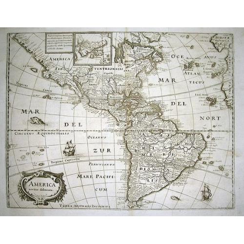 Old map image download for America noviter delineata.