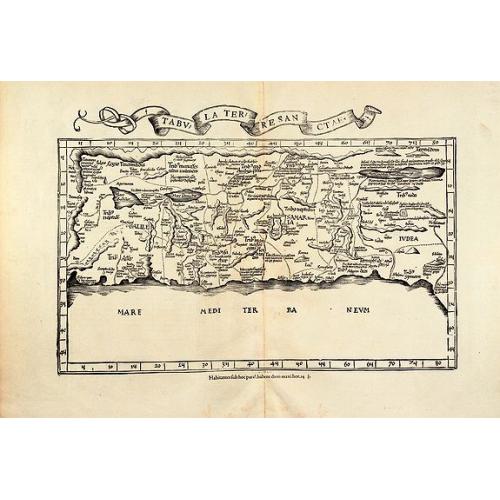 Old map image download for Tabula Terre Sanctae.