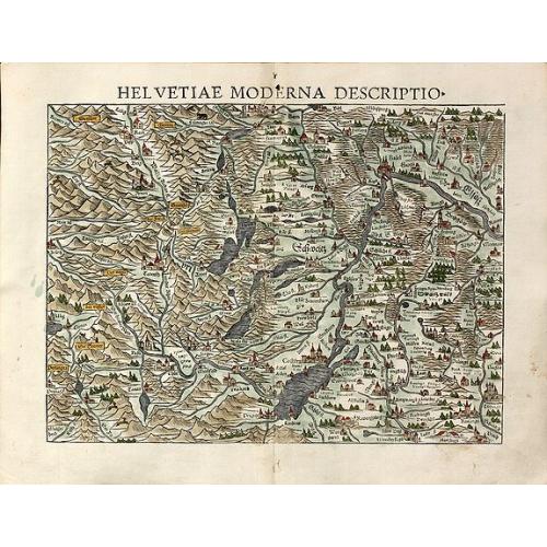 Old map image download for Helvetiae moderna descriptio