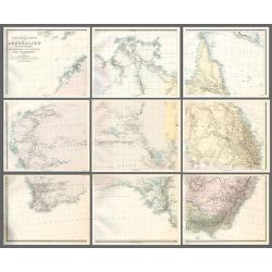 Specialkarte von Australien in 9 Bla&#776;ttern nach originalen & officiellen Quellen .