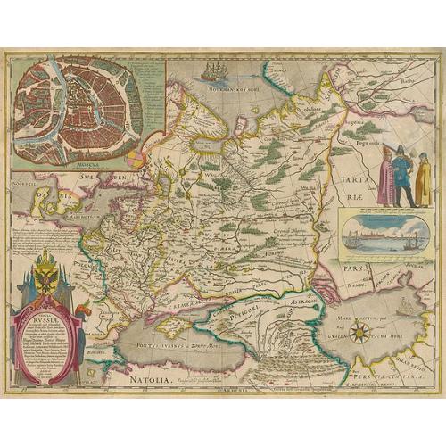 Old map image download for Tabula Russiae ex autographo, quod delineandum curavit Foedor filius Tzaris Boris desumta