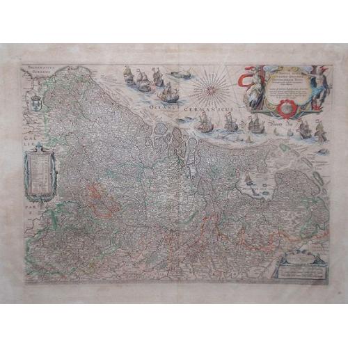 Old map image download for Novus XVII Inferioris Germania Provinciarum Typus.