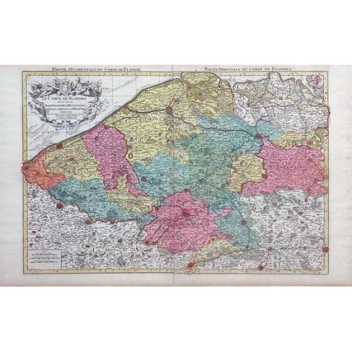 Old map image download for Le Comte de Flandre Divis en ses Chastellenies e Balliages?