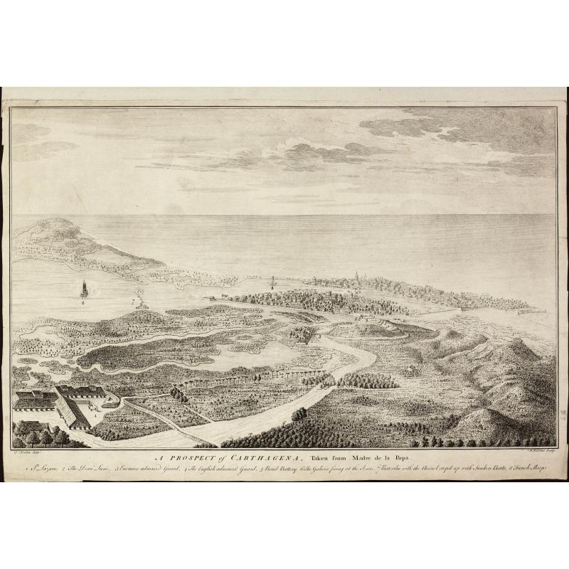 A Prospect of Carthagena, Taken from Madre de la Popa.