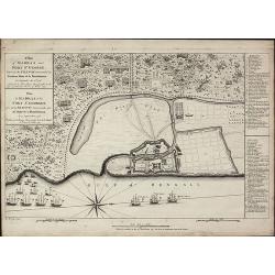 A Plan of Madras and Fort St. George, Taken by the French, Commanded by Monsieur Martre de la Bourdonnais. / Plan de Madras et du Fort St. Georges, pris parles Francois, Commandes par Mr. Matre de la Bourdonnais