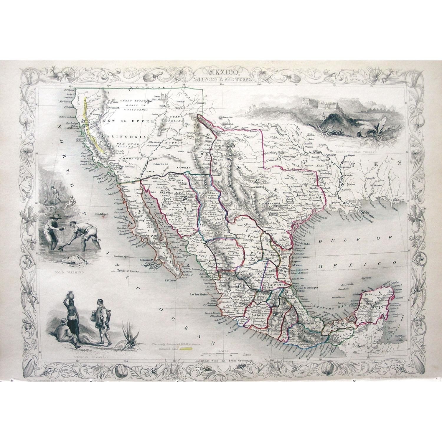 Mexico, California and Texas.
