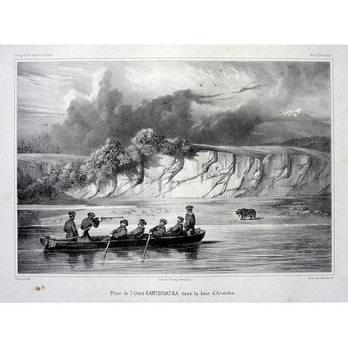 Lot of three lithographs of Kamchatka.