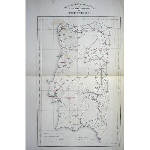 Old map image download for TRIANGULACAO FUNDAMENTAL E NIVELAMENTO DE PRECISAO DE PORTUGAL
